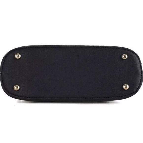 Lightweight Medium Dome Crossbody Bag Shoulder Bag with Tassels Plaid Vegan Wome - Picture 3 of 4